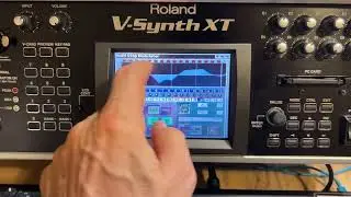 Roland V-Synth - variphrase - sequenced filter - MikeSynth