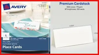 Great product -  Avery Printable Blank Place Cards with Sure Feed, 1.43