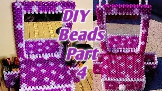 How to make a beaded makeup mirror tutorial very easy #handicraft #handmade