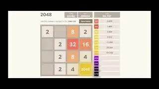 2048 speedrun: 2048 in 53:740 (Personal best!)
