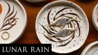 Painting Lunar Rain Ceramic Art - Spiral Kelp Dish