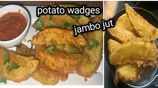 Ramadan special crispy potato wedges//ya jumbo jet Fries recipe// by Aneesamirzavlogs