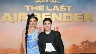 aang and katara live action romance #avatarthelastairbender #kataang