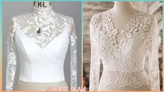 Bridal Cover Up/Lace Bolero Designs For Brides/Wedding Crop Top Designs 2023
