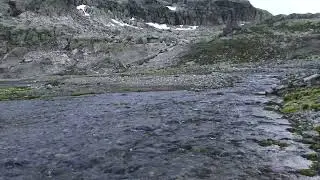 1 Hour 4K relaxing video of small mountain river