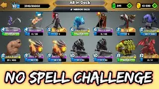 Castle Crush - No Spell Deck Challenge! - Castle Crush Gameplay