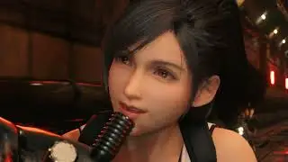 Ponytail Hair Tifa Kiss Cloud MOD 4K Final Fantasy 7 Remake Sector 8