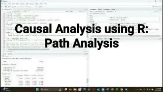 Causal Analysis using R Path Analysis #r #causalanalysis #pathanalysis