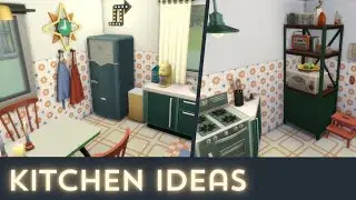 Kitchen decoration ideas for your Sim's house 🏡 The Sims 4 limited pack stop motion room build #ts4