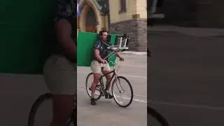 Zoom Meeting Went Wrong. Bicycling and a Zoom Meeting Don't go well together.