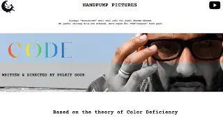 CoDe | Color Deficiency | Color Vision |  Sci-fi short film