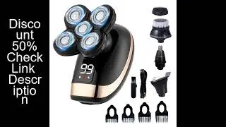 5 IN 1 Electric Razor Electric Shaver Rechargeable Shaving Machine for Men Beard Razor Wet-Dry Dual