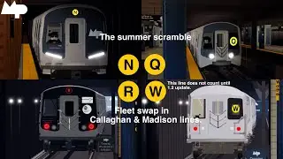 Roblox PTA Callaghan & Madison lines, Summer scramble fleet swap in action!