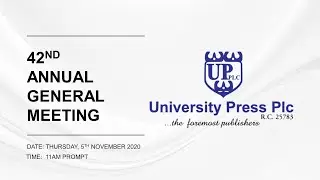 University Press Plc 42nd Annual General Meeting