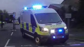 Cheshire Police Ford Transit Twin Cell Van Responding Out Of Blacon Police Station 
