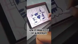 HOW TO DRAW A CAT in Procreate ✨ Easy & Cute AV168 #Procreate #howtodraw