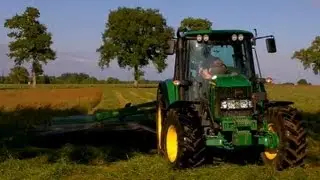 Fauchage 2013 - Mowing 2013 - John Deere 6430P & John Deere 328