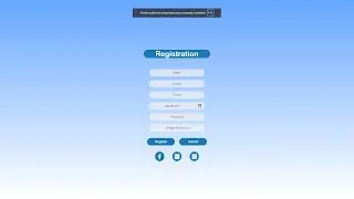 Awesome Registration form With Only Html&Css| Форма регистрации с помощю HTML&CSS