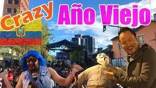 Cuando Japoneses encuentran con Viudas Locas y Monigotes del Año Viejo [QUITO, ECUADOR]