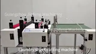 #machinemanufacturer #machine High Speed Soap Paper Laundry Detergent Sheets Cutting Machine