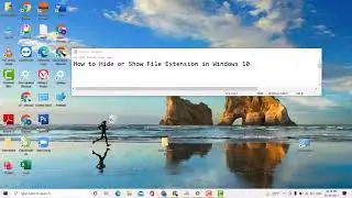 How to Hide or Show File Extension in Windows 11