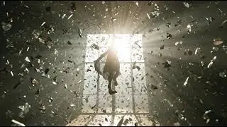 a person breaking through a glass ceiling