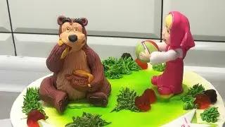 Торт Маша и медведь /торт для девочки / торт для мальчика