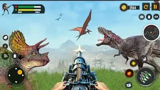 Wild Dinosaur Hunting Gun Games &ndash; Android Gameplay