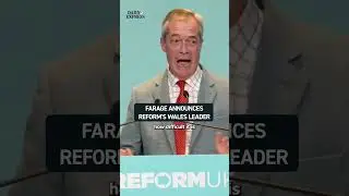 BREAKING: Nigel Farage announced the new leader of Reform UK Wales 🔴