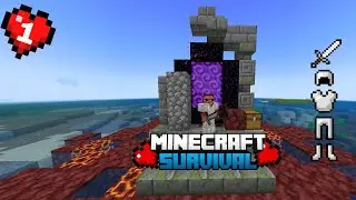 Minecraft, But I Entered The Nether in Episode 1! 😱