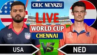 Live: USA vs Netherlands, T20 World Cup | Live Cricket Match Today | USA vs NED | Score Update