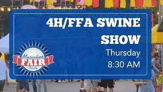🐷 LIVE: 2025 4H/FFA Swine Show &ndash; Muscatine County Fair 💪🎤