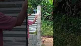 Welding technique on rebars of concrete post reinforcement. | #shorts