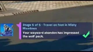 Fortnite Quest - Travel on foot in Misty Meadows - Chapter 2 Season 8