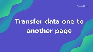 How to pass variable one page to another page or same page | JAVASCRIPT | HTML | TutorialSpot