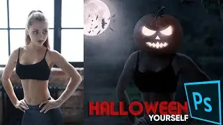 How to Halloween yourself ? l Halloween Photoshop Tutorial | Photoshop Compositing
