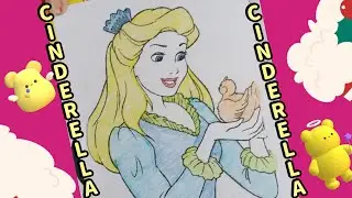 Cinderella Coloring for Kids | Learn Colors with Princess Drawing | Shaafa Kids Colors