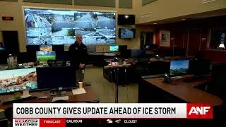LIVE WEATHER UPDATE: Cobb County officials give update ahead of weekend ice storm