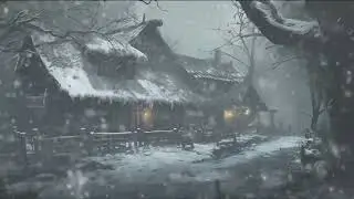 Freezing Blizzard Winter Storm for Sleeping, Reduce Stress | Cozy House in Snowstorm Forest Retreat