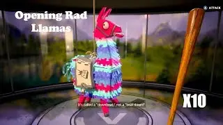 Opening 10 Rad Llamas - Fortnite Save the world