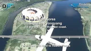 North Korea East fly over - Seoul to Pyongyang