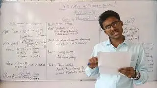 BCCA Sem 5 - Cost and Management Accounting - Lecture 1