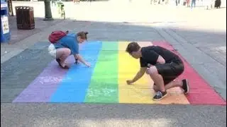 Calgary Rainbow Crosswalk Vandalized Again