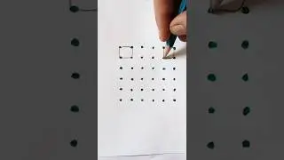 6x6 to dots rangoli design #easy rangoli #drawing #youtubeshorts #viral