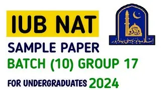iub nat test preparation fully solved | iub nat 2024 for undergraduates