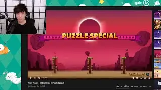 Sykkuno reacts to Tricky Towers 50 brick build in Puzzle Special