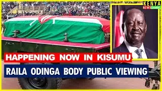 LIVE KISUMU - Public Viewing of Raila Odinga Body at Mamboleo Stadium