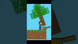 Steve on a Sky Block #minecraftanimation #minecraftcartoon #loop