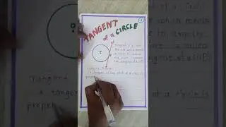 Tangent Theorem #shortfeed #english #learning #viral #trending #shortvideo #circle #geometry #maths