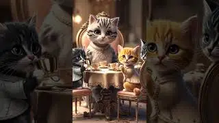 𝑻𝒉𝒆 𝑪𝒖𝒕𝒆 𝑻𝒆𝒂 𝑷𝒂𝒓𝒕𝒚 𝑪𝒂𝒕𝒔 | Cozy Tea Time AI Video | Ai Plus Animation
